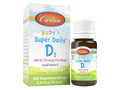 Carlson Super Daily D3 400 IU (10 mcg) Vitamin D3 365 Drops 10.3 ml front bottle packaging showing product name and branding