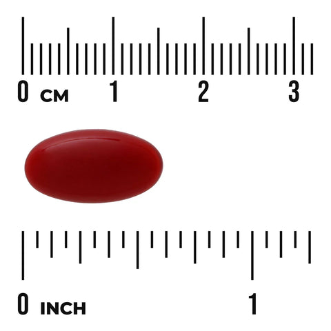 Swanson Lycopene 10mg 120 Softgels size comparison with measurement scale