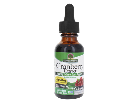 Nature's Answer Alcohol-Free Cranberry Extract 30ml liquid supplement front label