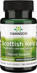 Swanson Scottish Kelp organic sea kelp supplement veggie capsule bottle 30 capsules