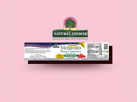 Nature’s Answer Melatonin Gummies 45 count barcode image