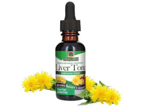 Nature’s Answer Liver Tone herbal liquid extract alcohol-free 30ml bottle front label