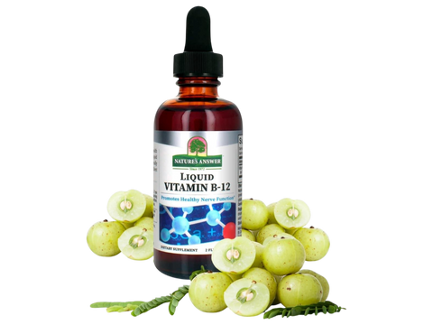Nature’s Answer Liquid Vitamin B12 natural flavour 60ml bottle front label