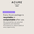 Acure Brightening Cleansing Gel Pomegranate Blackberry & Acai 118ml recyclable and compostable