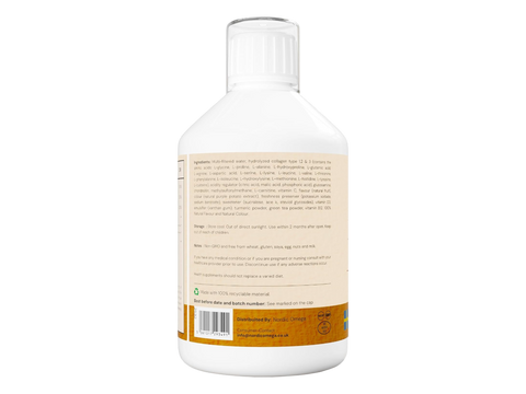 Nordic Omega Joint Support Collagen liquid berry 500ml barcode packaging