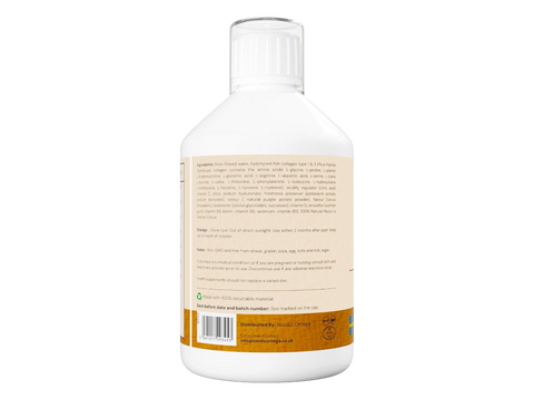 Nordic Omega Marine Collagen 10 liquid berry 500ml barcode packaging