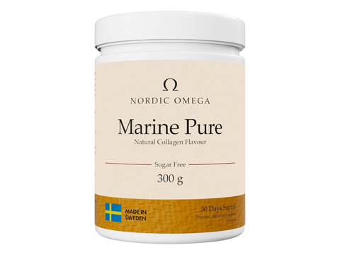 Nordic Omega Marine Pure Collagen powder tub unflavoured sugar free 300g