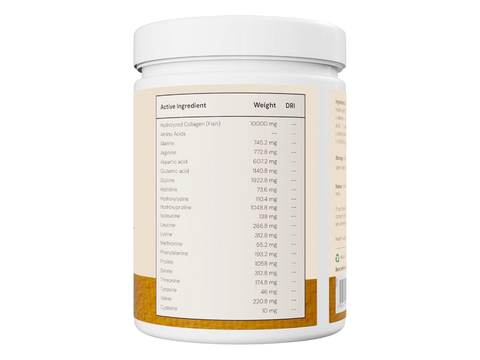 Nordic Omega Marine Pure Collagen powder supplement facts ingredients 300g