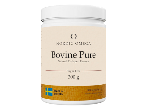 Nordic Omega Bovine Pure Collagen powder tub unflavoured sugar free 300g