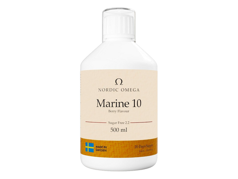 Nordic Omega Marine Collagen 10 liquid bottle berry flavour sugar free 500ml