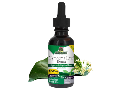 Nature’s Answer Gymnema Leaf alcohol-free liquid extract 30ml bottle front label