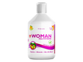 Front image: Swedish Nutra Women multivitamin liquid orange flavour 500ml bottle