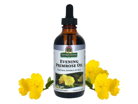 Nature's Answer Liquid Evening Primrose Oil Cold Pressed 120ml supplement front label