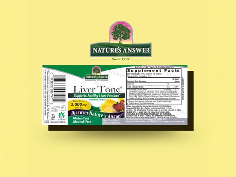 Nature’s Answer Liver Tone herbal liquid extract 30ml barcode