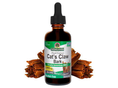 Nature's Answer Cat's Claw Bark Alcohol-Free Liquid Extract 60ml herbal supplement front label