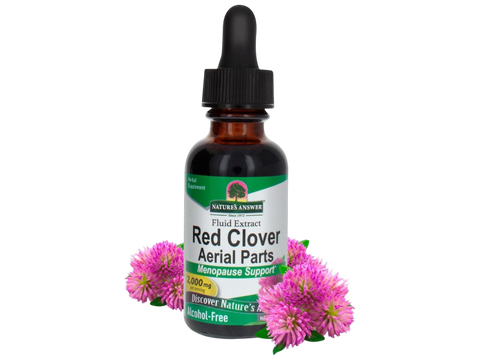 Nature’s Answer Red Clover alcohol-free liquid extract 30ml bottle front label