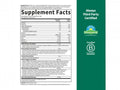 Garden of Life Perfect Food Original Super Green Formula Powder 300g supplement facts panel on tub packaging