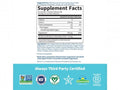 Garden of Life Dr. Formulated Magnesium Powder Raspberry Lemon 198.4g supplement facts panel on tub packaging