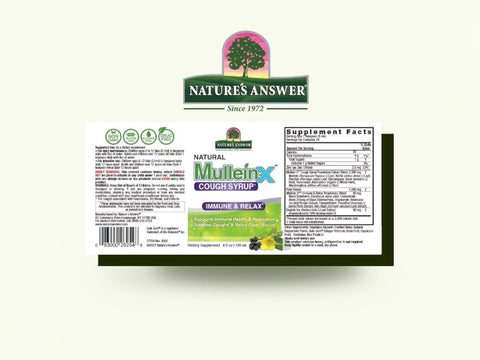 Nature’s Answer Mullein-X Herb & Honey Syrup 120ml barcode image