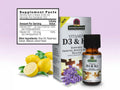 Nature's Answer Vitamin D3 and K2 Liquid Drops Lemon 15ml supplement facts and directions
