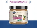 Garden of Life Organics Gelatinised Peruvian Maca Root Powder 225g front tub packaging showing product name and branding