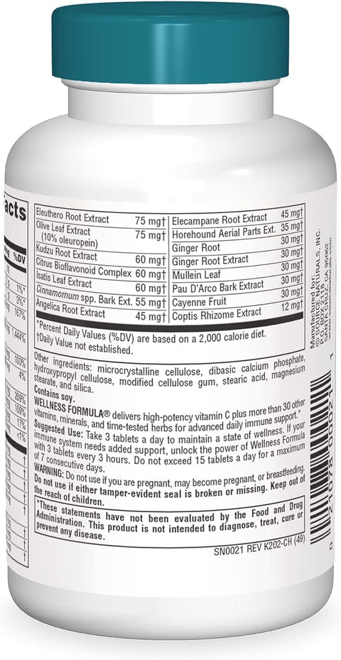 Source Naturals Wellness Formula  45 Tablets