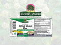 Nature’s Answer Dong Quai Root Extract alcohol-free 30ml barcode packaging