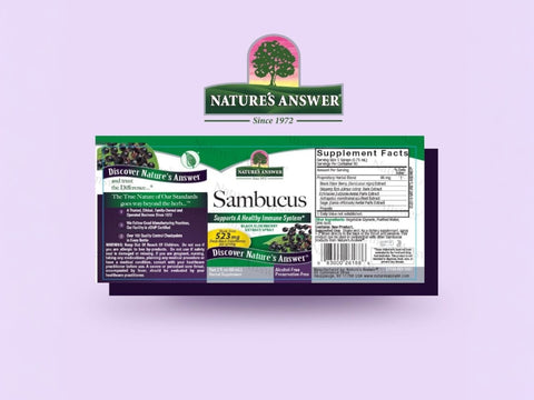 Nature’s Answer Sambucus elderberry spray 60ml barcode