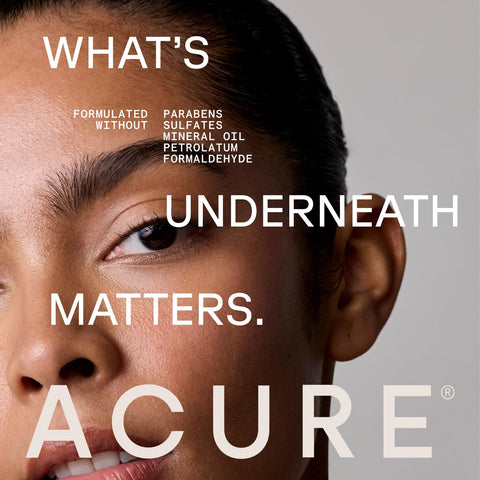 Acure Sun Serum Drops Sunscreen SPF 30 ingredient label zinc oxide vitamin E 30ml