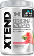 Front image: XTEND Original BCAA Powder Watermelon tub powder 423g 30 servings