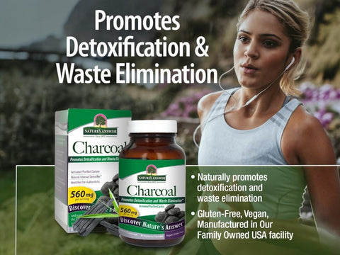 Nature's Answer Activated Charcoal Capsules - 90 Count