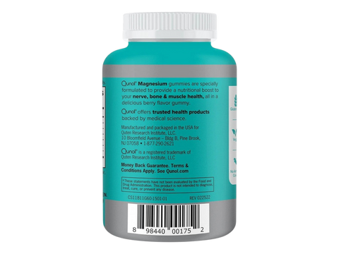 Barcode image: Qunol Magnesium Gummies mixed berry supplement barcode bottle 60 count