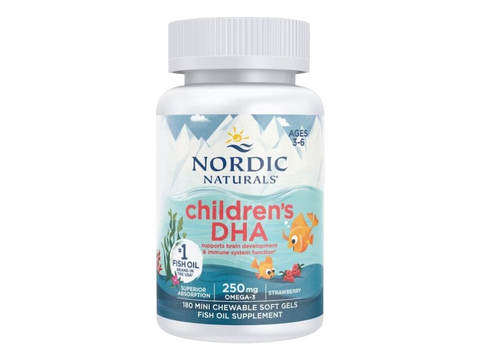 Nordic Naturals Children's DHA 250mg Strawberry Mini Chewable Soft Gels
