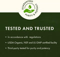 Swanson Horny Goat Weed Extract 500mg 120 Capsules tested and trusted purity and potency infographic