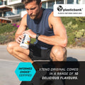 Lifestyle/use image: XTEND Original BCAA Powder Watermelon drink prepared in shaker tub powder 423g 30 servings
