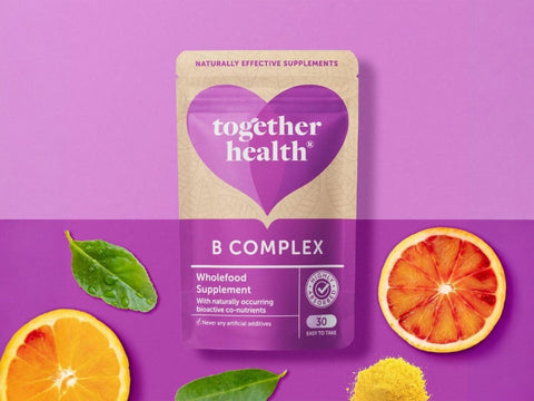 Together Health Whole Food B Complex - 8 B Vitamins + Vitamin C - 30 Caps