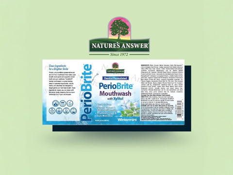 Nature’s Answer PerioBrite winter mint mouthwash 480ml barcode