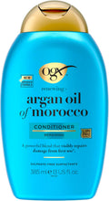 OGX Argan Oil of Morocco Conditioner 385ml bottle on white background