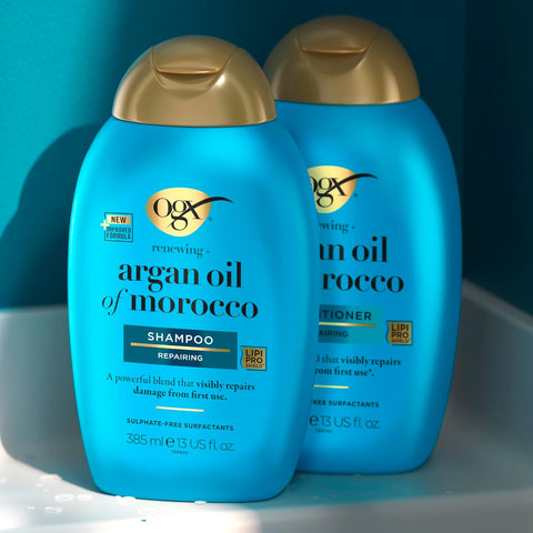 OGX Renewing Argan Oil of Morocco Conditioner - 385ml & shampoo.
