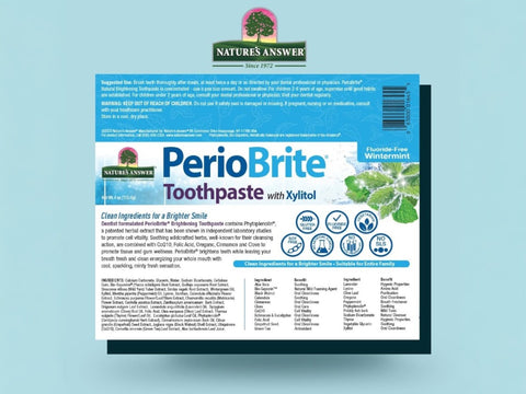 Nature’s Answer PerioBrite Whitening Toothpaste Wintermint - 113.4g