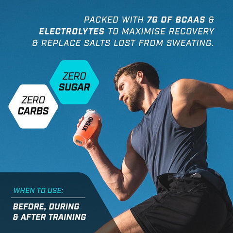 How to Use: XTEND Original BCAA Powder Watermelon scoop mixing instructions tub powder 423g 30 servings