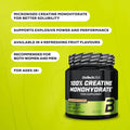 BioTechUSA 100% Creatine Monohydrate supplement facts powder pineapple mango flavour 300g