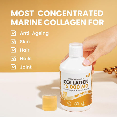 Swedish Nutra Marine Collagen liquid apple 500ml daily routine use