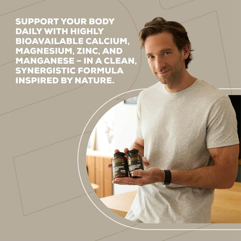 BioTechUSA Calcium Zinc Magnesium mineral complex tablets daily use bottle 90 count quantity