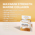 Swedish Nutra Liquid Marine Collagen Shots 15000mg 10 x 25ml maximun strength marine collagen