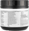 Supplement container with a detailed label on a white background