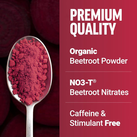 Force Factor Total Beets Superfood Powder – Black Cherry Flavor, 30 Servings 201g