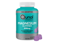 Front image: Qunol Magnesium Gummies mixed berry flavour bottle gummy supplement 60 count