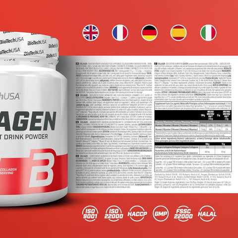 BiotechUSA Collagen Complex with Hyaluronic Acid & Vitamin C - 300g
