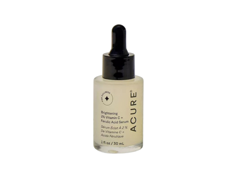 Acure skincare serum bottle on a white background